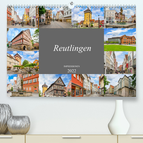 Reutlingen Impressionen (Premium, hochwertiger DIN A2 Wandkalender 2022, Kunstdruck in Hochglanz) von Meutzner,  Dirk