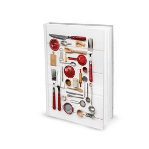 Rezeptbuch „Rot-weiße Miniaturen“ (Hardcover A5, Blankoseiten)