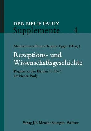 Rezeptions- und Wissenschaftsgeschichte von Egger,  Brigitte, Landfester,  Manfred