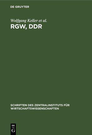 RGW, DDR von Kohlmey,  Gunther