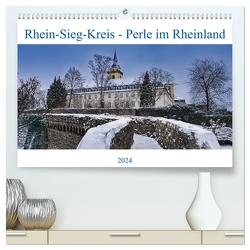 Rhein-Sieg-Kreis – Perle im Rheinland (hochwertiger Premium Wandkalender 2024 DIN A2 quer), Kunstdruck in Hochglanz von Becker,  Bernd