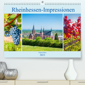 Rheinhessen-Impressionen (Premium, hochwertiger DIN A2 Wandkalender 2023, Kunstdruck in Hochglanz) von Hess,  Erhard