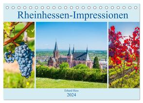 Rheinhessen-Impressionen (Tischkalender 2024 DIN A5 quer), CALVENDO Monatskalender von Hess,  Erhard