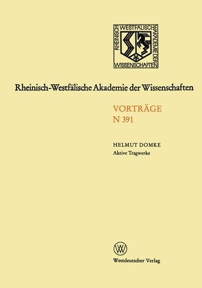Rheinisch-Westfälische Akademie der Wissenschaften von Domke,  Helmut