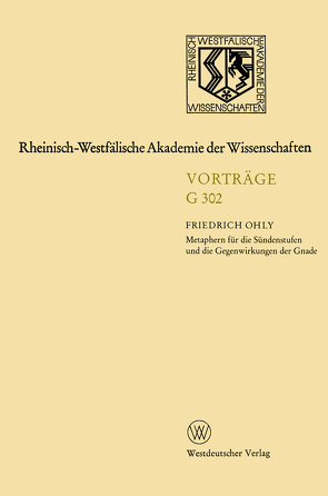Rheinisch-Westfälische Akademie der Wissenschaften von Ohly,  Friedrich