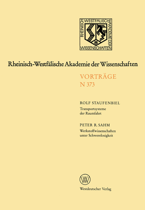 Rheinisch-Westfälische Akademie der Wissenschaften von Staufenbiel,  Rolf