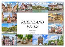 Rheinland Pfalz Impressionen (Tischkalender 2024 DIN A5 quer), CALVENDO Monatskalender von Meutzner,  Dirk