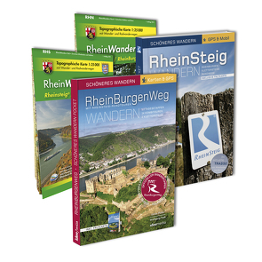 Rheinsteig/Rheinburgenweg – Premium-Set mit zwei Topo-Karten 1: 25000 des LVermGeo von Poller,  Ulrike, Schoellkopf,  Uwe, Todt,  Wolfgang