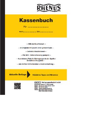 Rhenus Kassenbuch (Querformat)
