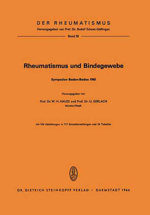 Rheumatismus und Bindegewebe von Gerlach,  Ulrich, Hauss,  Werner H.