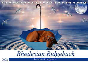 Rhodesian Ridgeback – kreativ in Szene gesetzt – (Tischkalender 2022 DIN A5 quer) von Behrens,  Dagmar