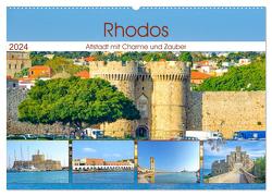Rhodos – Altstadt mit Charme und Zauber (Wandkalender 2024 DIN A2 quer), CALVENDO Monatskalender von Schwarze,  Nina