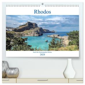 Rhodos – Insel des Sonnengottes Helios (hochwertiger Premium Wandkalender 2024 DIN A2 quer), Kunstdruck in Hochglanz von Balan,  Peter
