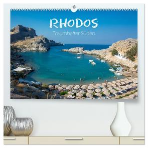 Rhodos – Traumhafter Süden (hochwertiger Premium Wandkalender 2024 DIN A2 quer), Kunstdruck in Hochglanz von und Philipp Kellmann,  Stefanie