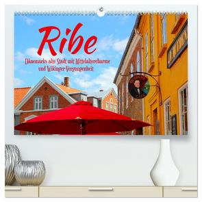 Ribe, Dänemarks alte Stadt mit Mittelaltercharme und Wikinger-Vergangenheit (hochwertiger Premium Wandkalender 2024 DIN A2 quer), Kunstdruck in Hochglanz von Reichenauer,  Maria