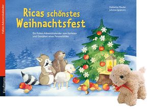 Ricas schönstes Weihnachtsfest. Ein Folien-Adventskalender zum Vorlesen und Gestalten eines Fensterbildes mit einem Stoffschaf von Ignjatovic,  Johanna, Mauder,  Katharina