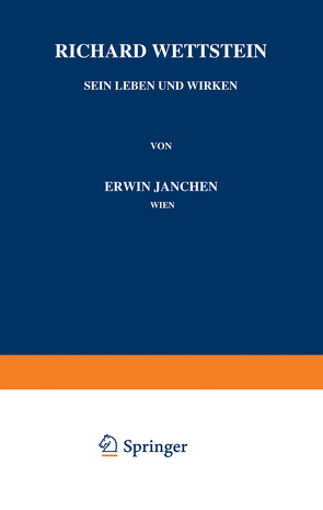 Richard Wettstein von Janchen,  Erwin