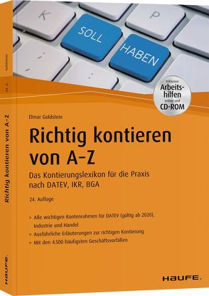 Richtig kontieren von A-Z – inkl. Arbeitshilfen online und CD-ROM von Goldstein,  Elmar