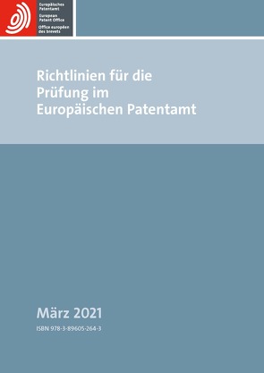 Richtlinien für die Prüfung im Europäischen Patentamt