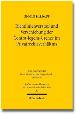 Richtlinienverstoß und Verschiebung der Contra-legem-Grenze im Privatrechtsverhältnis von Baldauf,  Nicole
