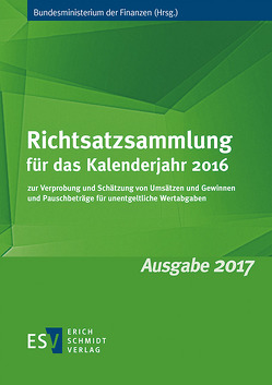 Richtsatzsammlung für das Kalenderjahr 2016