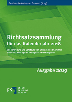 Richtsatzsammlung für das Kalenderjahr 2018