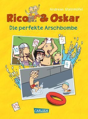 Rico & Oskar (Kindercomic): Die perfekte Arschbombe von Schössow,  Peter, Steinhöfel,  Andreas, Steinhöfel,  Dirk