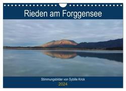 Rieden am Forggensee (Wandkalender 2024 DIN A4 quer), CALVENDO Monatskalender von Krick,  Sybille