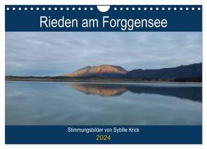 Rieden am Forggensee (Wandkalender 2024 DIN A4 quer), CALVENDO Monatskalender von Krick,  Sybille