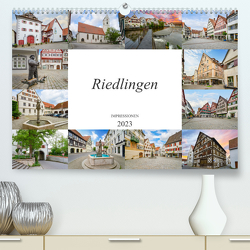 Riedlingen Impressionen (Premium, hochwertiger DIN A2 Wandkalender 2023, Kunstdruck in Hochglanz) von Meutzner,  Dirk