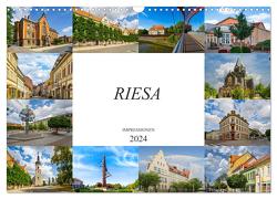 Riesa Impressionen (Wandkalender 2024 DIN A3 quer), CALVENDO Monatskalender von Meutzner,  Dirk