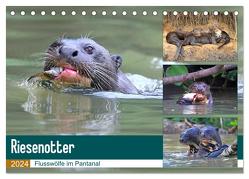 Riesenotter – Flusswölfe im Pantanal (Tischkalender 2024 DIN A5 quer), CALVENDO Monatskalender von und Yvonne Herzog,  Michael