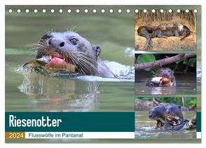 Riesenotter – Flusswölfe im Pantanal (Tischkalender 2024 DIN A5 quer), CALVENDO Monatskalender von und Yvonne Herzog,  Michael