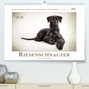 Riesenschnauzer… charakterstarke Hunde (hochwertiger Premium Wandkalender 2024 DIN A2 quer), Kunstdruck in Hochglanz von Wrede - Wredefotografie,  Martina