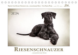Riesenschnauzer… charakterstarke Hunde (Tischkalender 2024 DIN A5 quer), CALVENDO Monatskalender von Wrede - Wredefotografie,  Martina