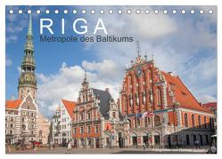 Riga – Metropole des Baltikums (Tischkalender 2024 DIN A5 quer), CALVENDO Monatskalender von Scherf,  Dietmar