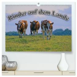 Rinder auf dem Lande (hochwertiger Premium Wandkalender 2024 DIN A2 quer), Kunstdruck in Hochglanz von Geduldig,  Bildagentur