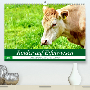 Rinder auf Eifelwiesen (Premium, hochwertiger DIN A2 Wandkalender 2020, Kunstdruck in Hochglanz) von Glineur,  Jean-Louis