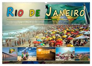 Rio de Janeiro, Stadt des Sonnenscheins (Wandkalender 2024 DIN A2 quer), CALVENDO Monatskalender von Roder,  Peter
