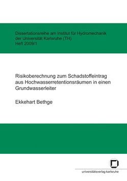 Risikoberechnung zum Schadstoffeintrag aus Hochwasserretentionsräumen in einen Grundwasserleiter von Bethge,  Ekkehart