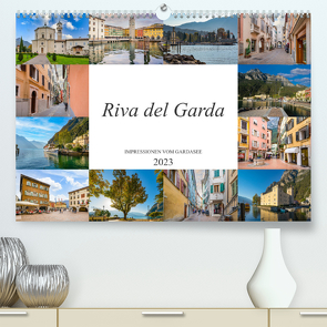 Riva del Garda Impressionen vom Gardasee (Premium, hochwertiger DIN A2 Wandkalender 2023, Kunstdruck in Hochglanz) von Meutzner,  Dirk