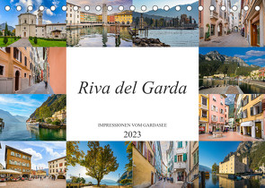 Riva del Garda Impressionen vom Gardasee (Tischkalender 2023 DIN A5 quer) von Meutzner,  Dirk