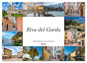 Riva del Garda Impressionen vom Gardasee (Tischkalender 2024 DIN A5 quer), CALVENDO Monatskalender von Meutzner,  Dirk