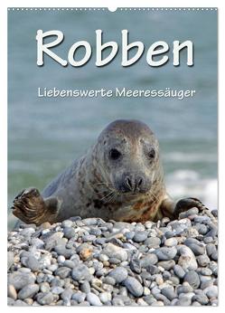 Robben (Wandkalender 2024 DIN A2 hoch), CALVENDO Monatskalender von Berg,  Martina