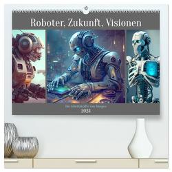 Roboter, Zukunft, Visionen. Die Arbeitskräfte von Morgen (hochwertiger Premium Wandkalender 2024 DIN A2 quer), Kunstdruck in Hochglanz von Hurley,  Rose