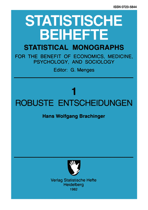 Robuste Entscheidungen von Brachinger,  H. W.