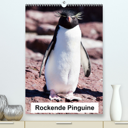 Rockende Pinguine (Premium, hochwertiger DIN A2 Wandkalender 2021, Kunstdruck in Hochglanz) von Reuke,  Sabine