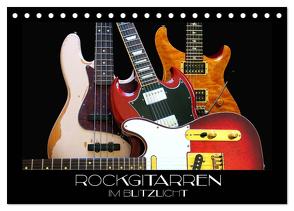 Rockgitarren im Blitzlicht (Tischkalender 2024 DIN A5 quer), CALVENDO Monatskalender von Bleicher,  Renate