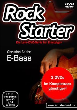 Rockstarter Vol. 1-3 – E-Bass (3 DVDs) von Spohn,  Christian