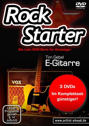 Rockstarter Vol. 1-3 – E-Gitarre (3 DVDs) von Gebel,  Tim
